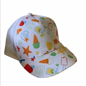 Kids Baseball Cap Hat Summer Fun Ice Cream